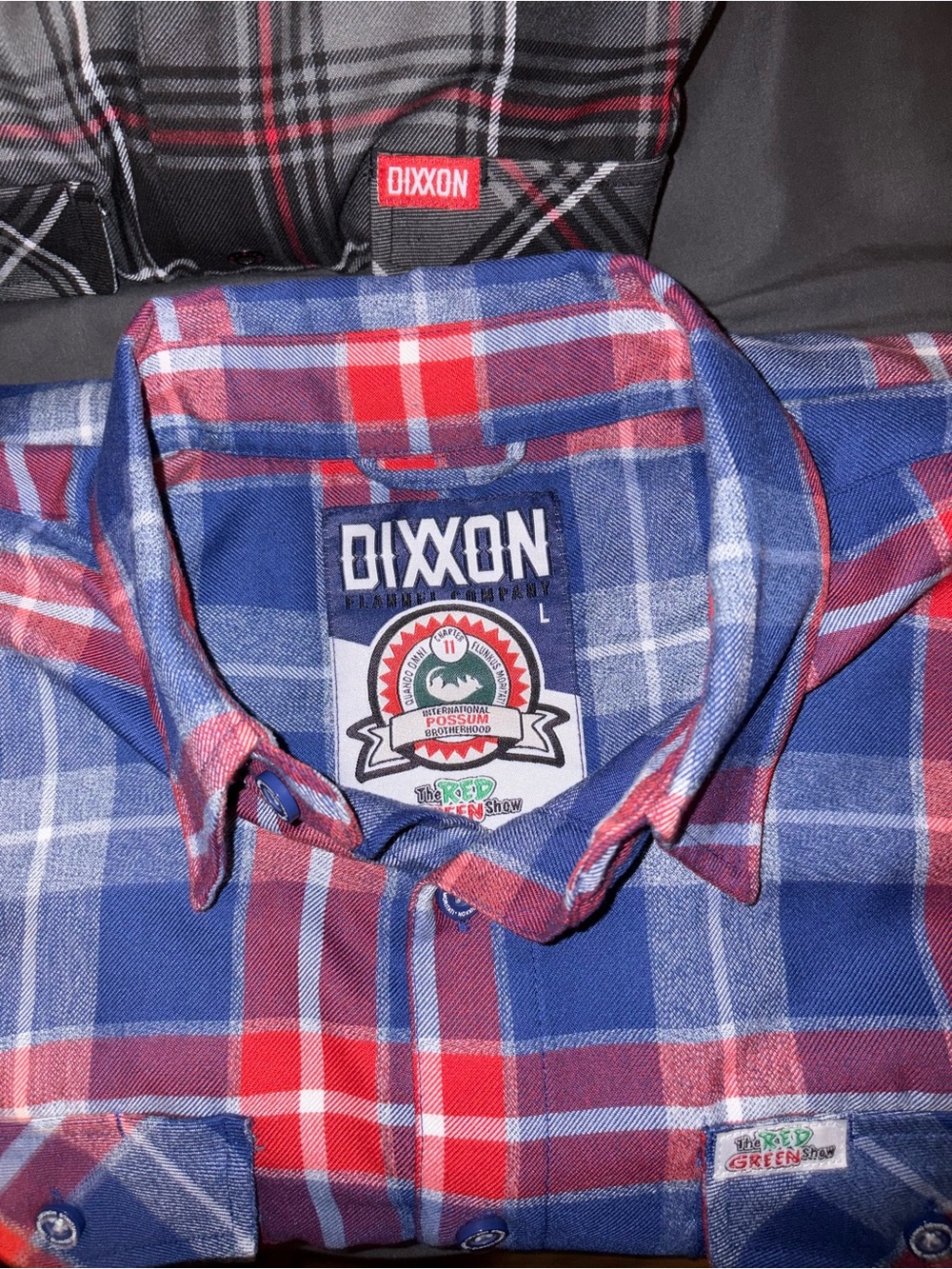 DIXXON Red Green Show Blue & Red Plaid Button-Down Shirt
